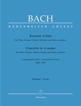 Concerto in A Major BWV1055-Score Orchestra Scores/Parts sheet music cover